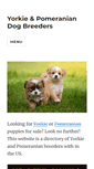 Mobile Screenshot of heavensentpomeraniansyorkies.com