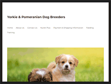 Tablet Screenshot of heavensentpomeraniansyorkies.com